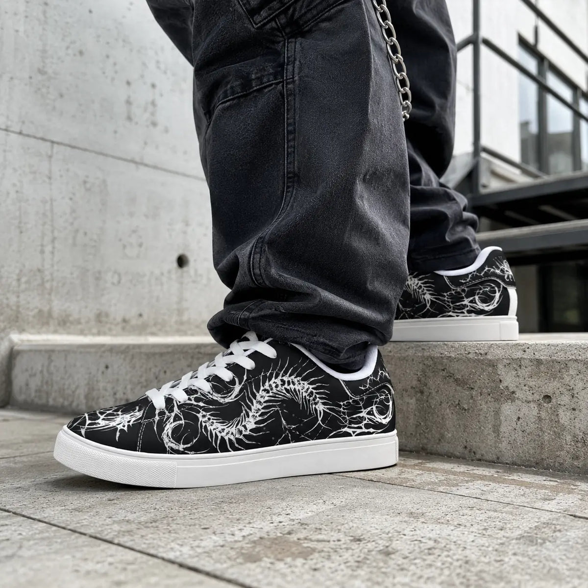 Black Gothic Centipede Sneakers