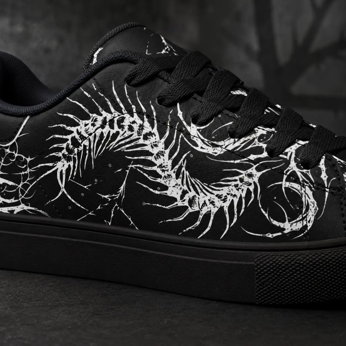 Black Gothic Centipede Sneakers