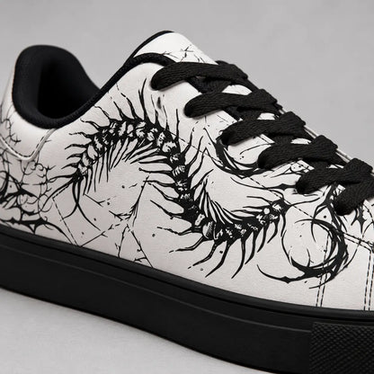 White Gothic Centipede Sneakers