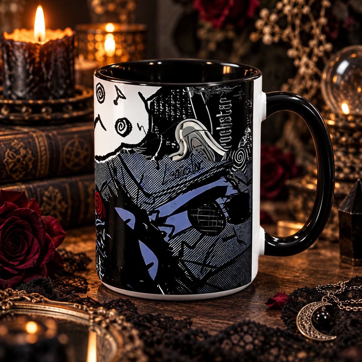 Dark Punk Cat Mug