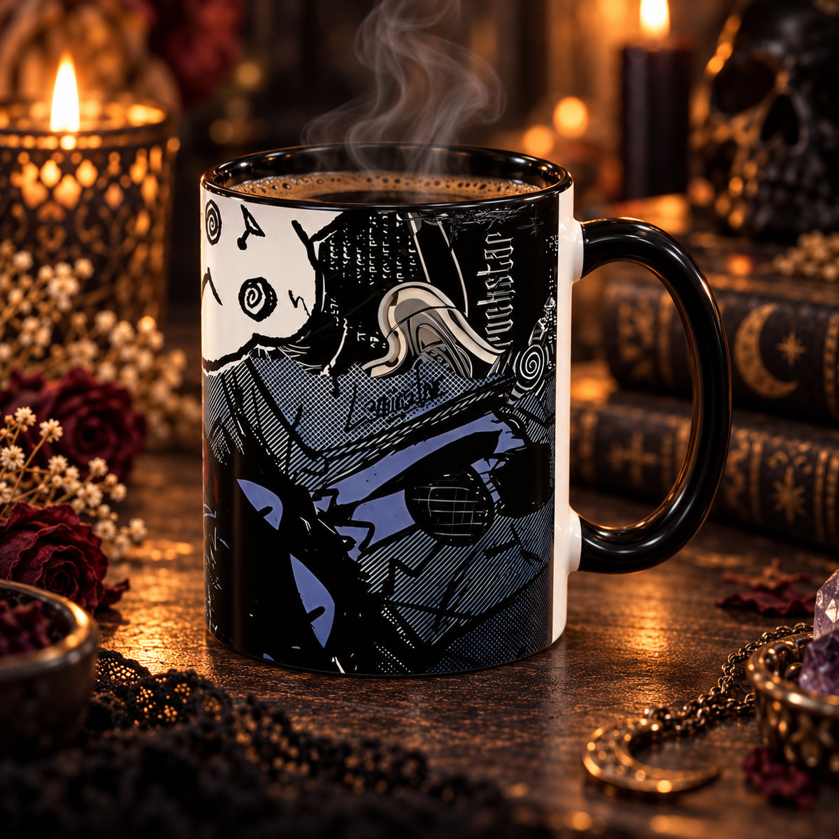 Dark Punk Cat Mug