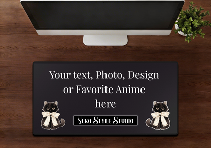 Custom Gamer Mousepad - Personalized Anime Desk Mat Gift