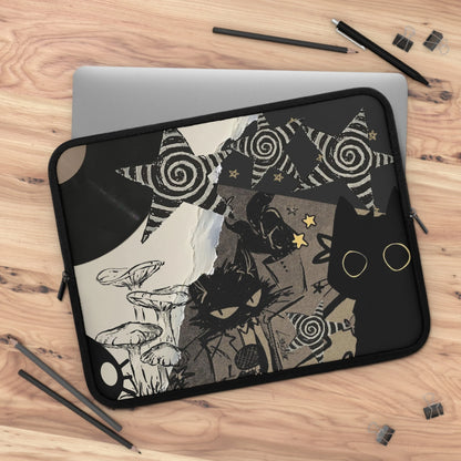 Grunge Cat Laptop Sleeve — Gothic & Witchcore Laptop Case