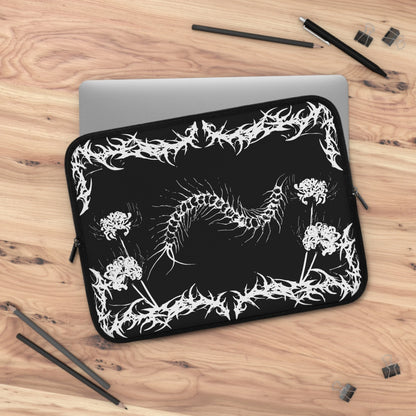 Gothic Centipede Laptop Sleeve — Dark Alt Art Computer Cover