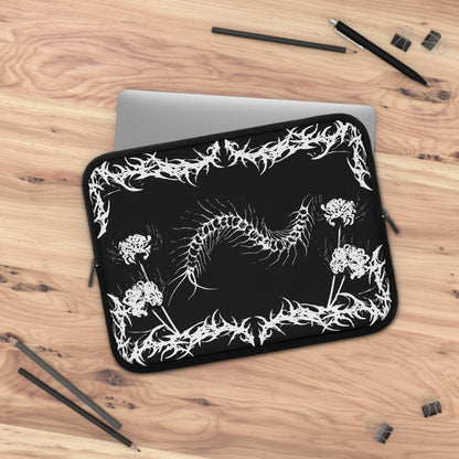 Gothic Centipede Laptop Sleeve — Dark Alt Art Computer Cover