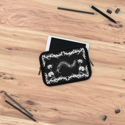 Gothic Centipede Laptop Sleeve — Dark Alt Art Computer Cover