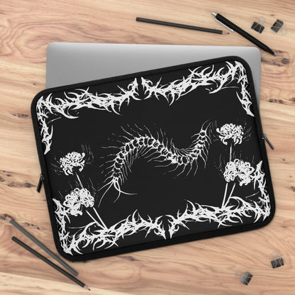 Gothic Centipede Laptop Sleeve — Dark Alt Art Computer Cover