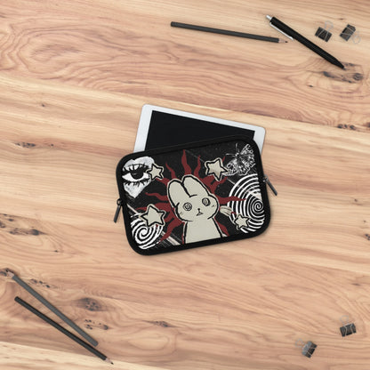 Trippy Bunny Laptop Sleeve — Indie Grunge Alt Aesthetic Bag