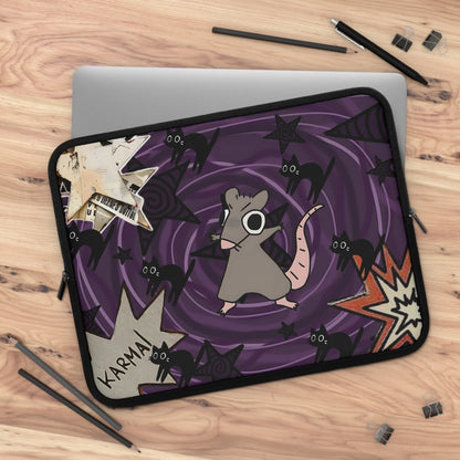 Karma Rat Laptop Sleeve — Trippy Funny Alt Aesthetic Laptop Case