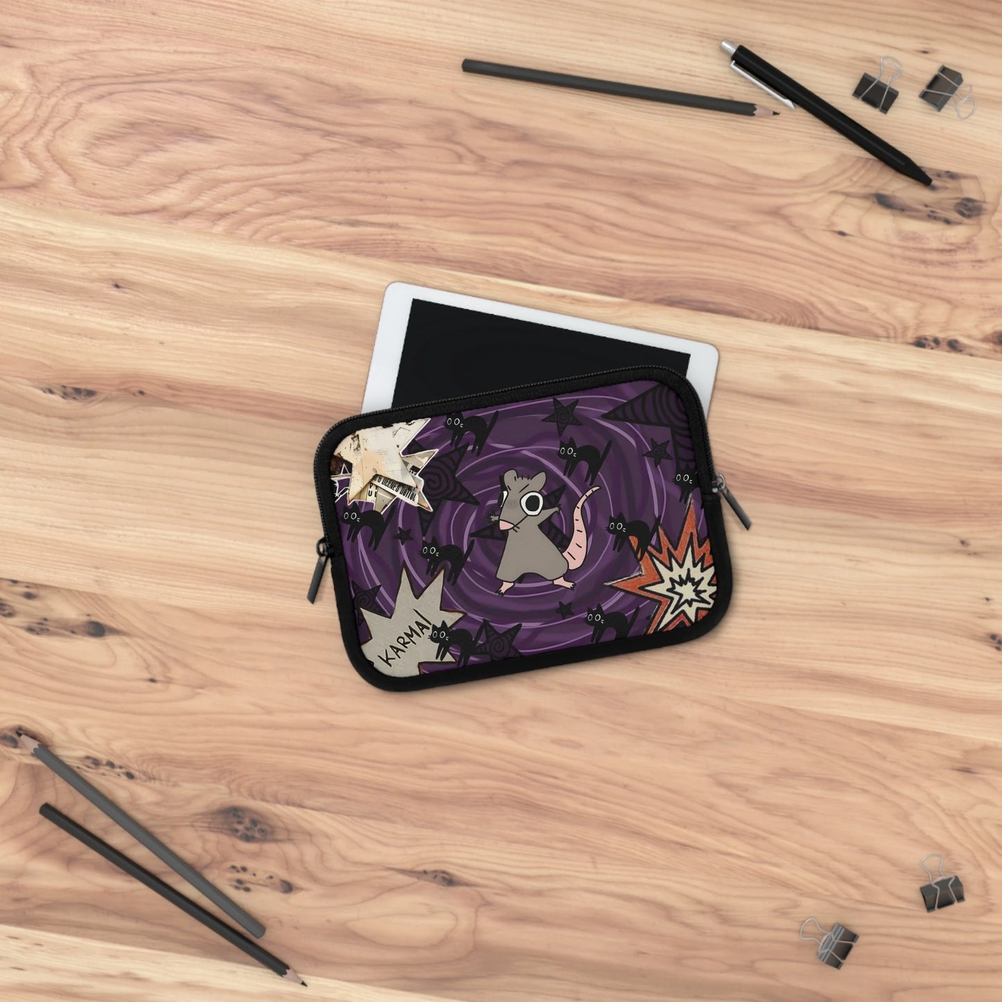 Karma Rat Laptop Sleeve — Trippy Funny Alt Aesthetic Laptop Case