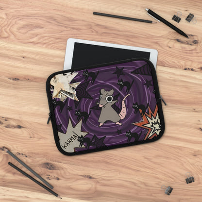 Karma Rat Laptop Sleeve — Trippy Funny Alt Aesthetic Laptop Case