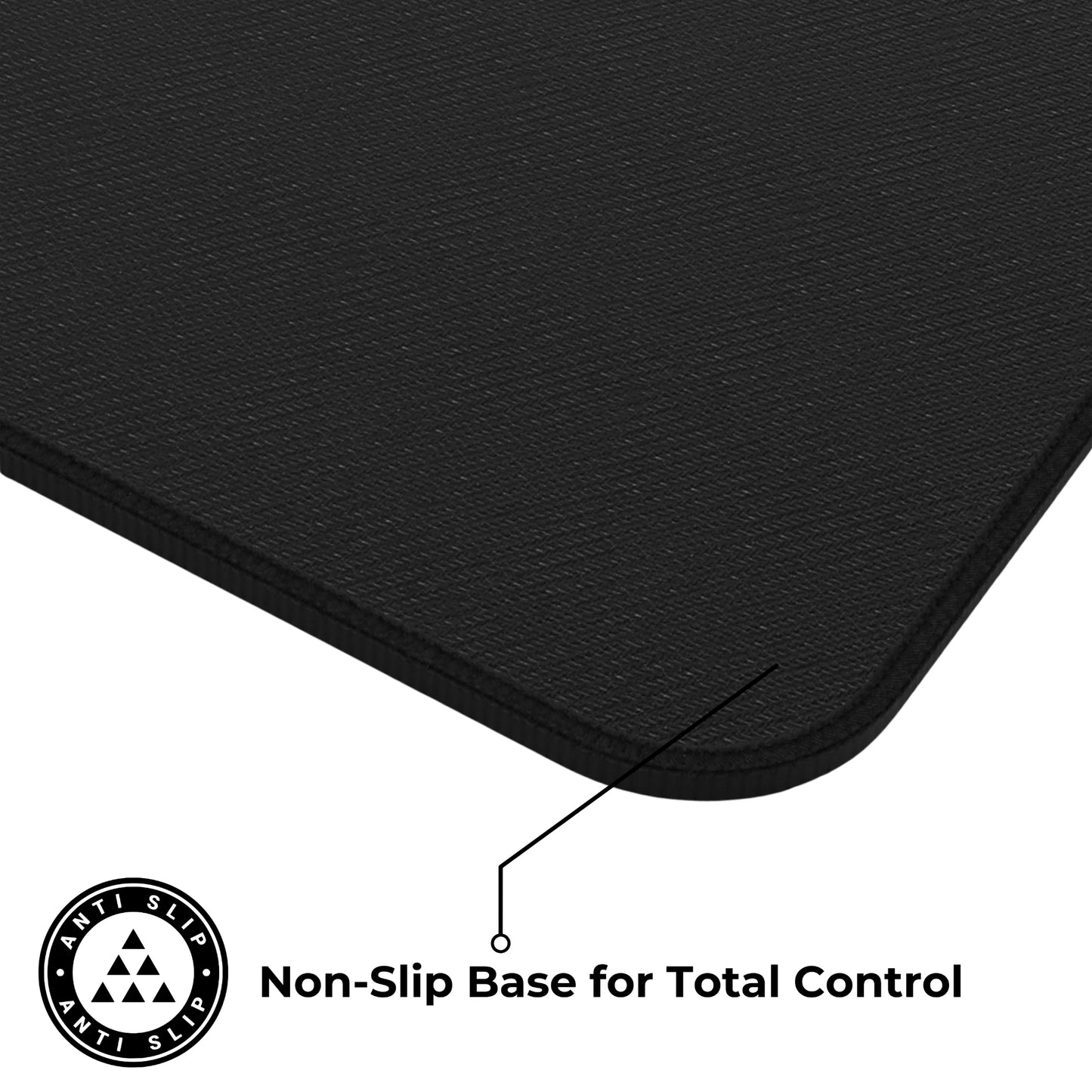 Black white gothic cat mousepad on alt desk setup – goth aesthetic gaming mat