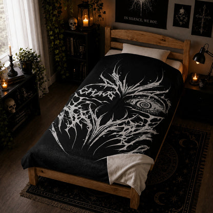 Goth Chaos Velveteen Plush Blanket