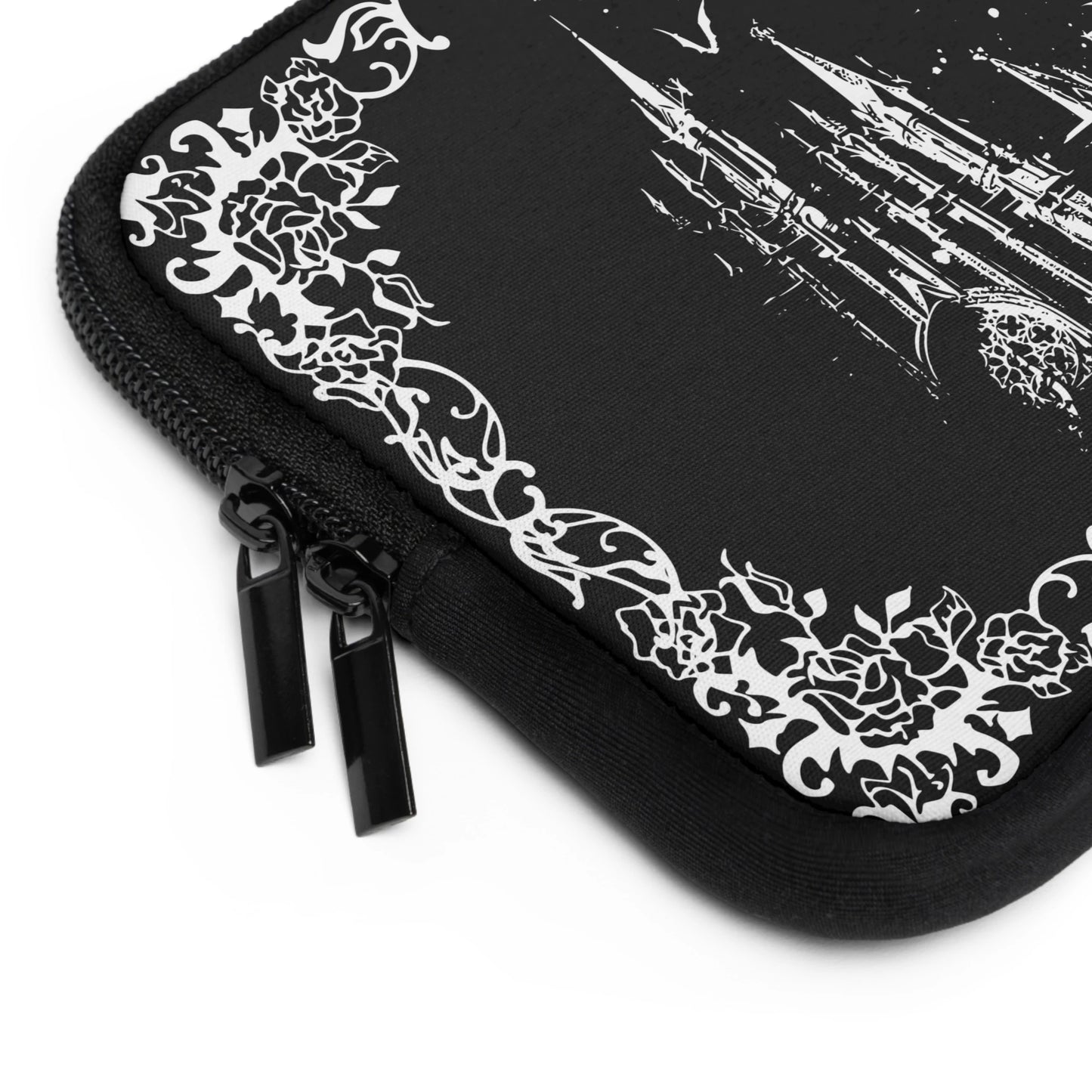 Gothic Castle Laptop Sleeve — Dark Fantasy Witchy Notebook Cover