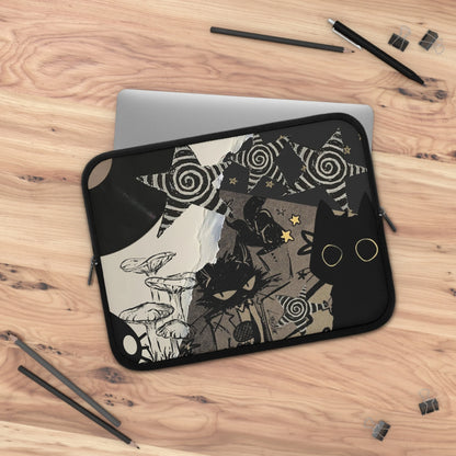 Grunge Cat Laptop Sleeve — Gothic & Witchcore Laptop Case