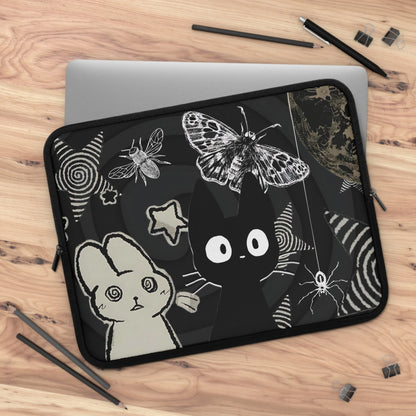 Cat & Bunny Laptop Sleeve — Emo Kawaii Alt Aesthetic Case