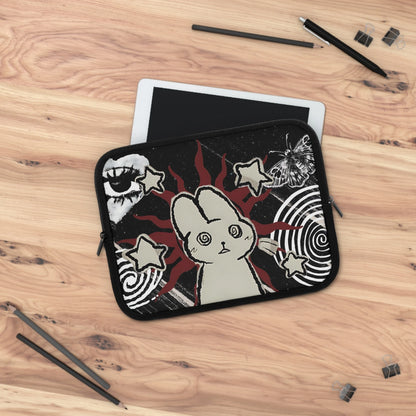Trippy Bunny Laptop Sleeve — Indie Grunge Alt Aesthetic Bag