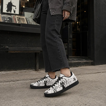 White Cat & Trippy Bunny Sneakers