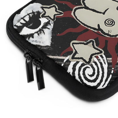 Trippy Bunny Laptop Sleeve — Indie Grunge Alt Aesthetic Bag