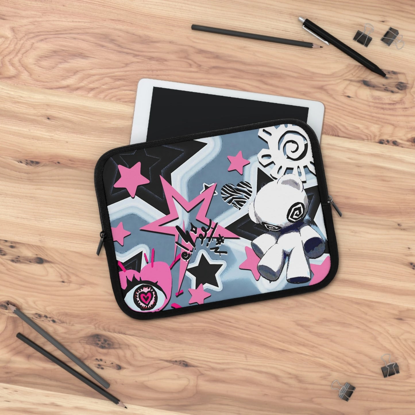 Dark Kawaii Laptop Sleeve — Cute Punk Alt Aesthetic Laptop Case