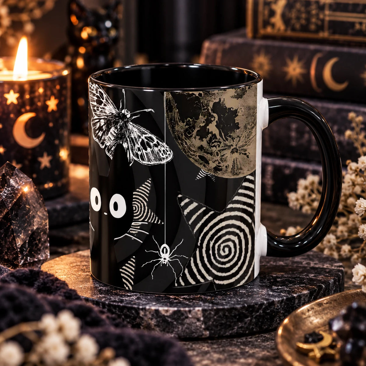 Trippy Grunge Cat Mug
