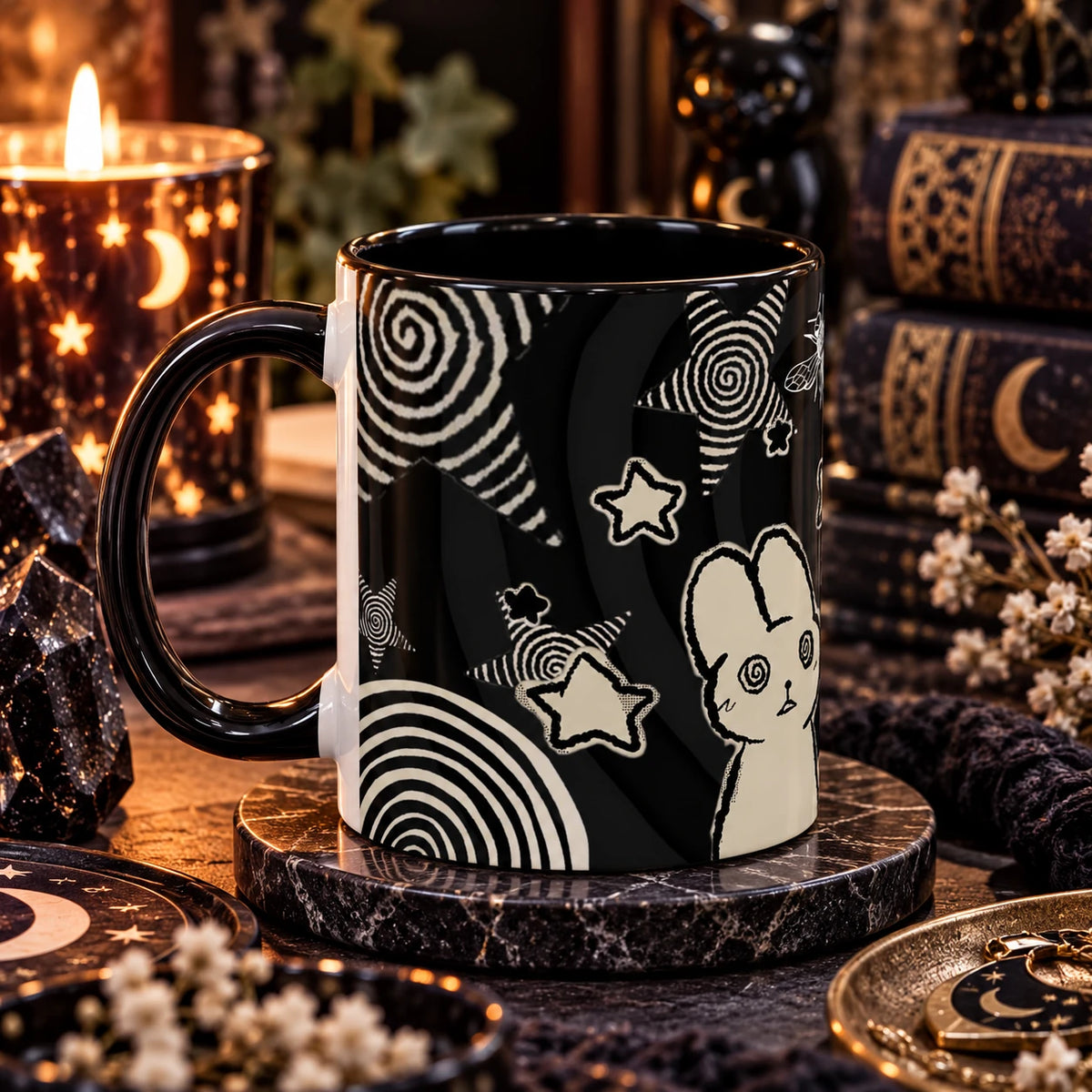 Trippy Grunge Cat Mug
